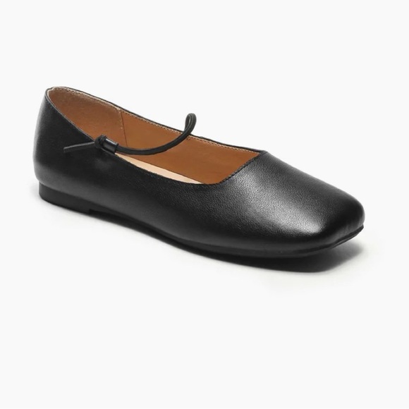 Empress Square Toe Flat Black Ballet Shoe Size EU 42 US 11 - Picture 3 of 15